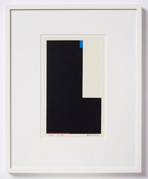 Olle Baertling, silkscreen in colours, 1952-68, signed 3/300.