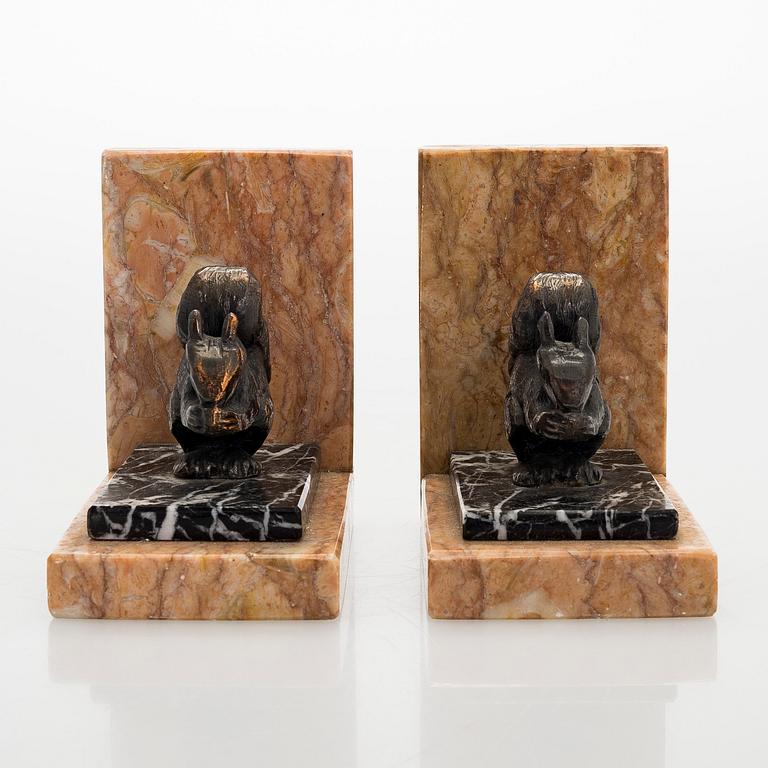 Bookends, a pair, 20th century.