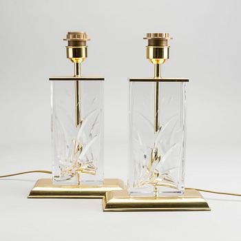 A PAIR OF TABLE LAMPS, Nachtmann Leuchten design.