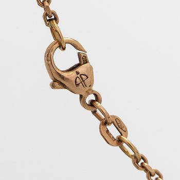 Medaljonki ja ketju, 18K kultaa.