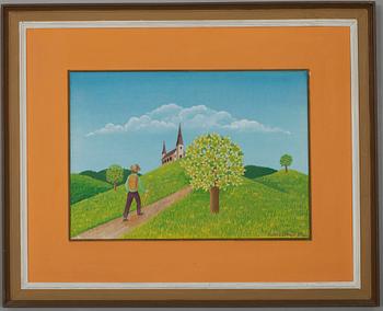VEIKKO SIREN (FINLAND), olja på skiva, sign, 1973.