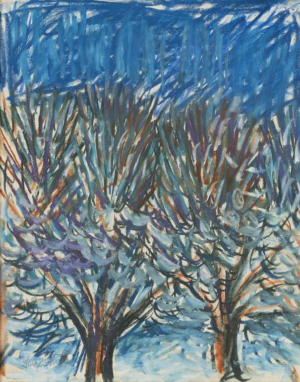 Inge Schiöler, Trees with snow.