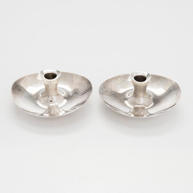 Tapio Wirkkala, A pair of silver candlesticks, Helsinki 1956.