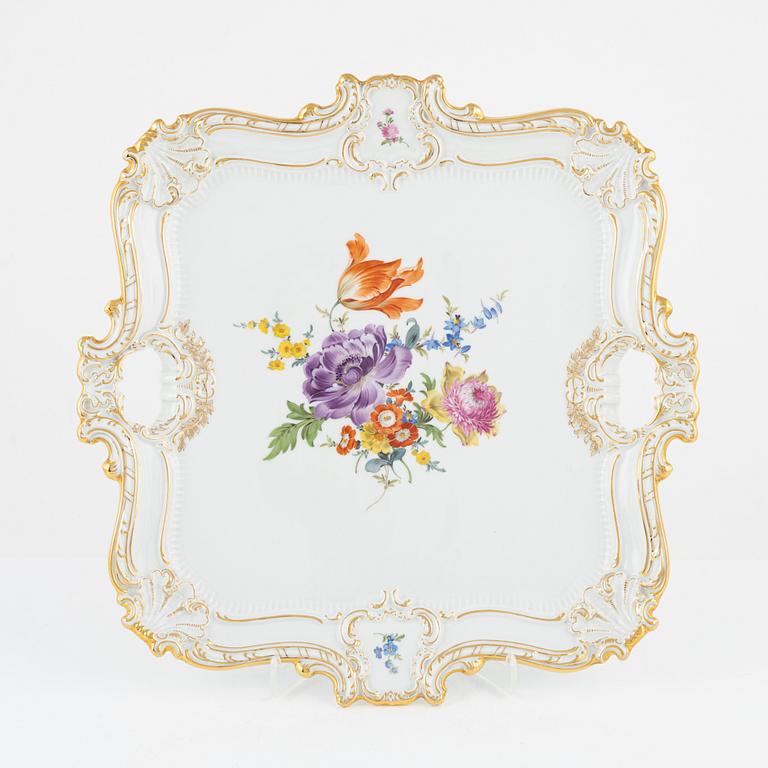 A Rococo style Porcelain Tray, Meissen, Germany, 1943-1945.