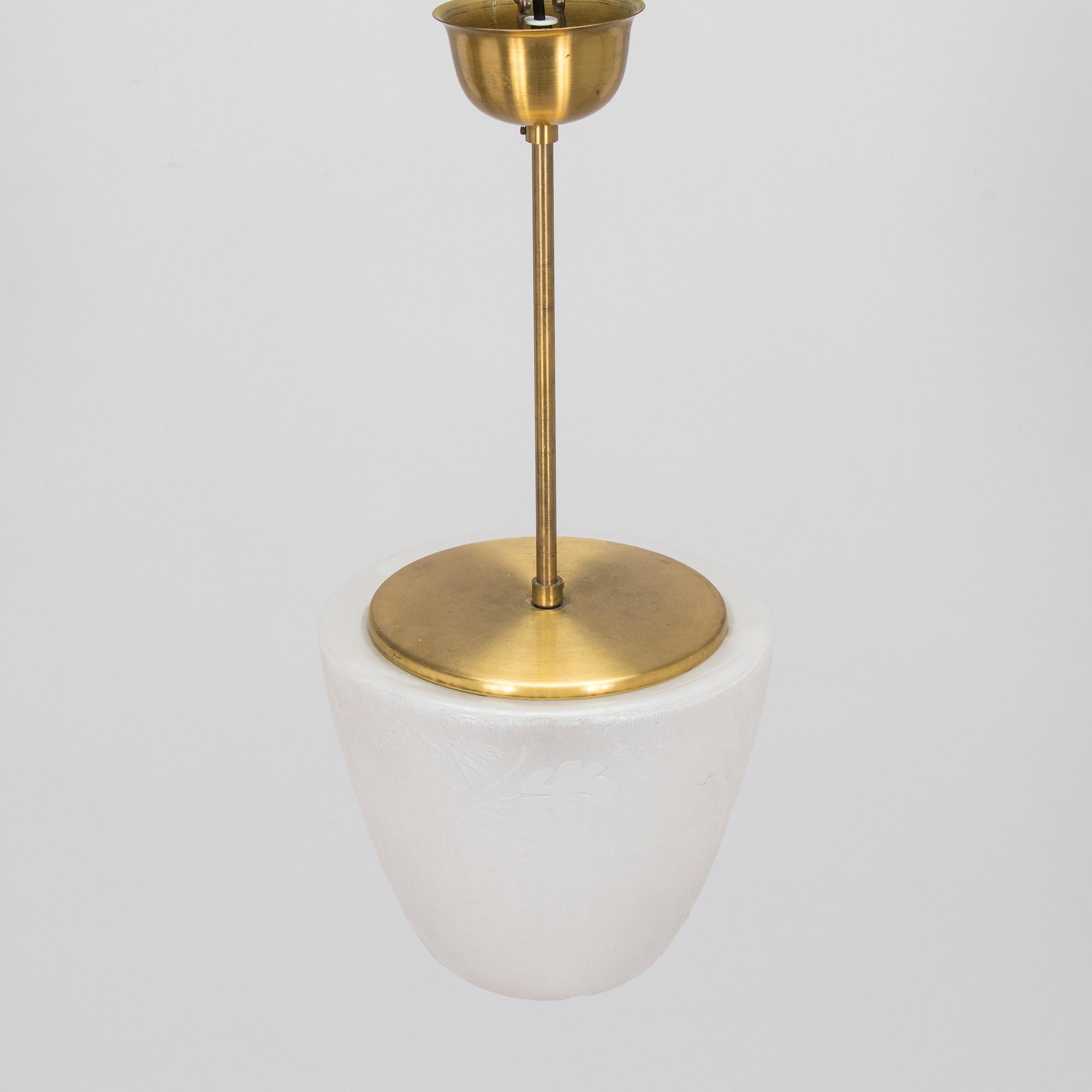 A mid-20th century pendant light.