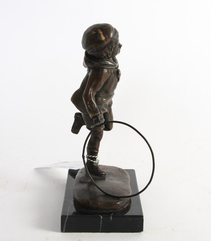 SKULPTUR, efter C.H Chiparus, brons, Paris.