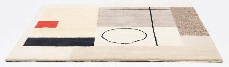 Ben Nicholson, after, tapestry, 'White III' tufted, c 167,5 x 186,5 cm, the reverse with an embroidered signature Ben Nicholson.