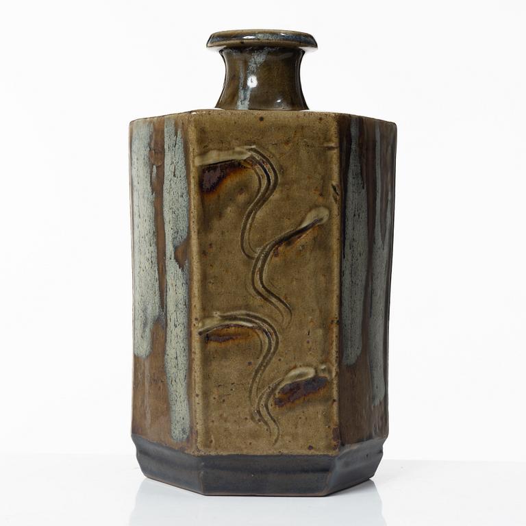 Totaro Sakuma, tillskriven, vas, Mashiko, Japan, 1900-tal.