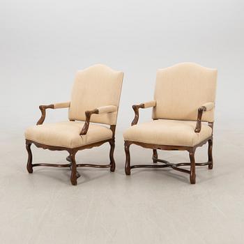 Armchairs/Side chairs 1 pair, JIO furniture mid-20th century.