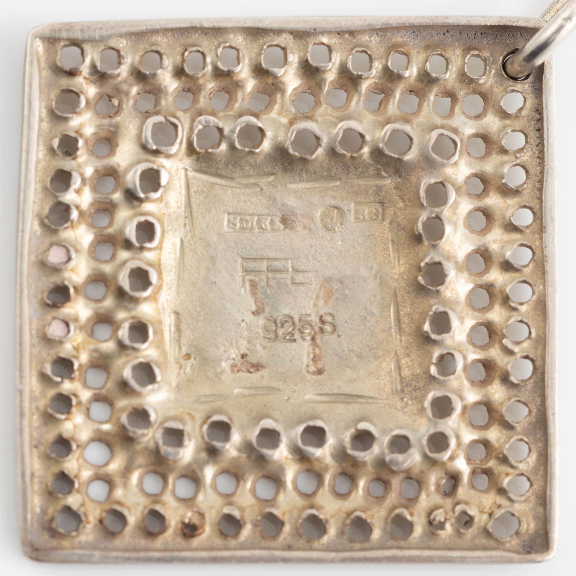 Lars Arby, two pairs of cufflinks and three pairs of earrings, silver, Gothenburg circa 1966 and 1976.