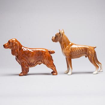 FIGURINER, 2 st, porslin, Goebel, Tyskland, 1900-talets senare hälft.