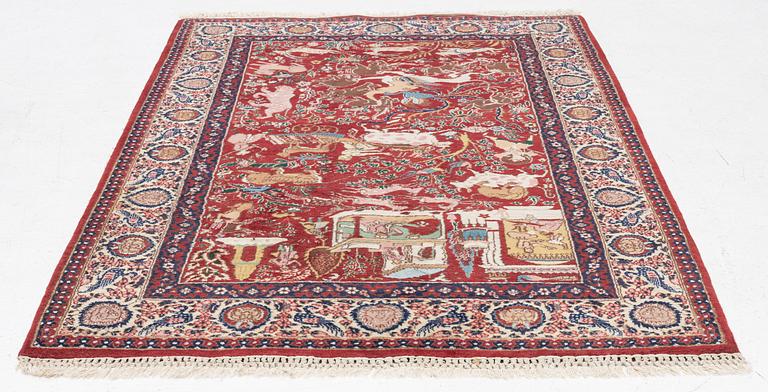 An oriental rug, c. 200 x 125 cm.