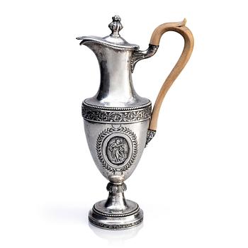 412. An Austrian silver Wine decanter, unidentified maker's mark, Vienne 1794.