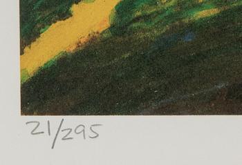 CARL JOHAN DE GEER, lithograph in colours, signed 21/295.