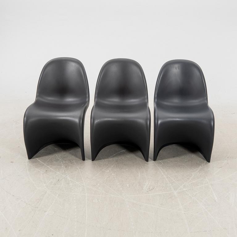 Verner Panton, chairs, 3 pcs, "Panton chair", Vitra.