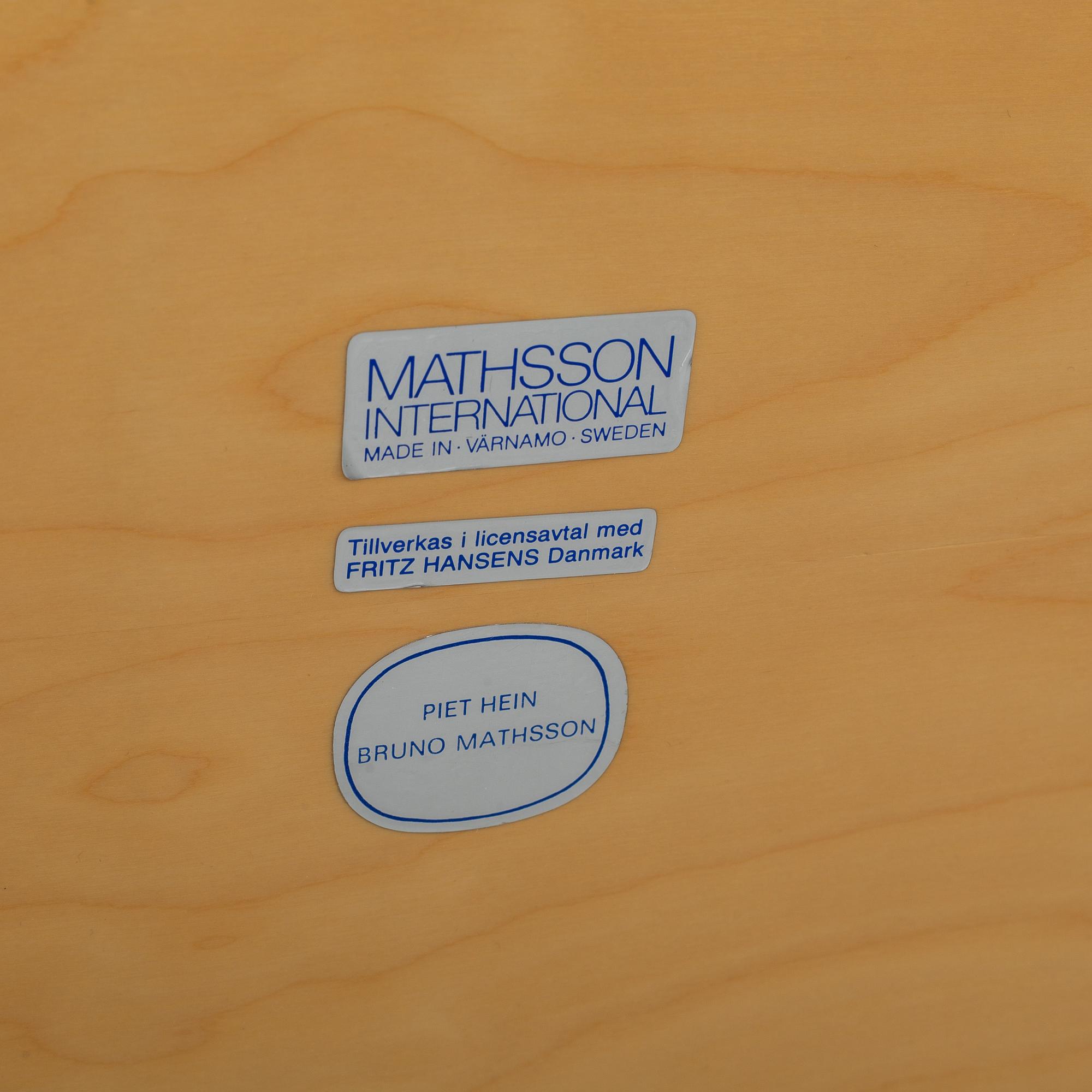 PIET HEIN & BRUNO MATHSSON, 'Superelips', Bruno International, late 20th Century.