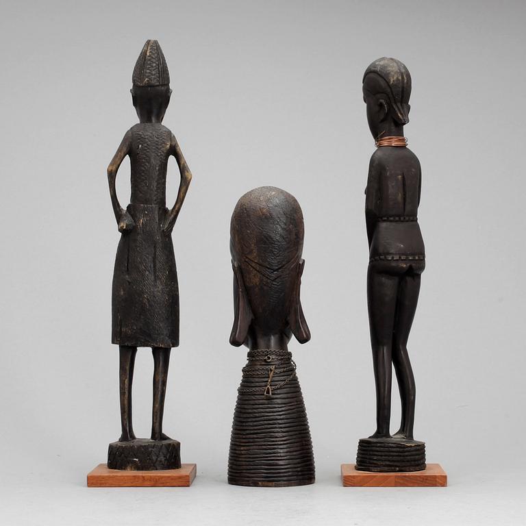 SKULPTURER, 3st, Afrika, 1900-talets andra hälft.