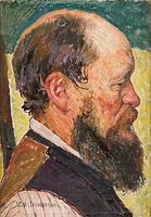 Carl Wilhelmson, Profilbild av äldre Man.