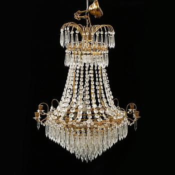 LJUSKRONA, empirstil, omkring 1900-talets mitt, höjd ca 80 cm.