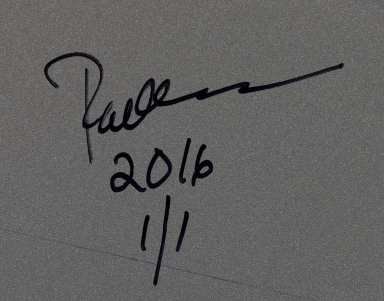 PAOLA SUHONEN, färgtryck på glas, a tergo signerad och daterad 2016, numrerad 1/1.