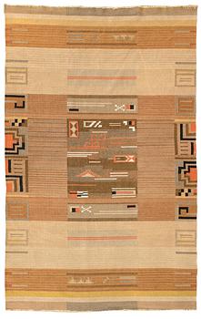 Impi Sotavalta, väitetty, karvalankamatto, Kodiksamin Mattokutomo 1930-luku. Noin 295x190 cm.