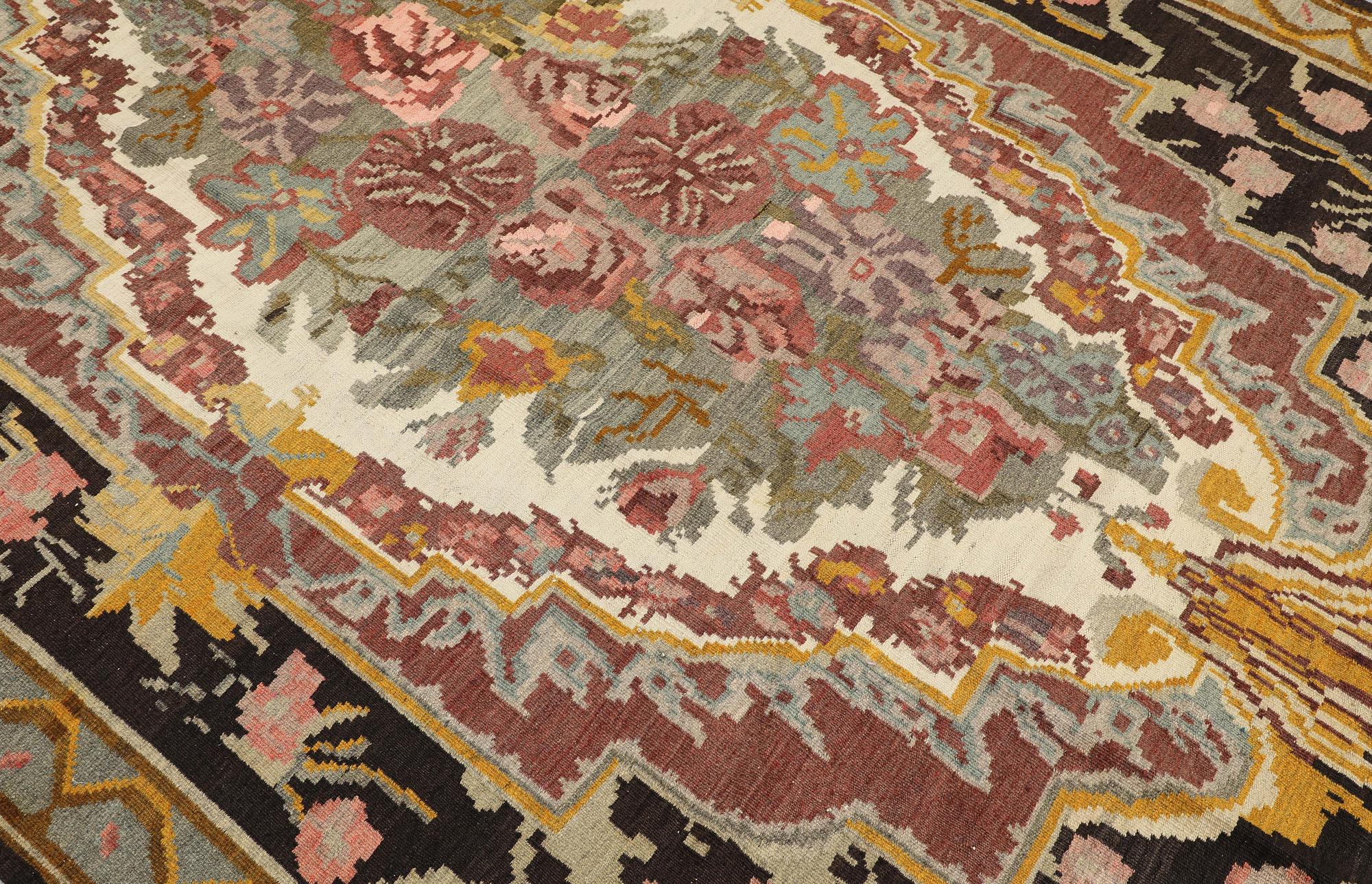 An Older Bessarabian Kelim carpet, 300 x 200 cm.
