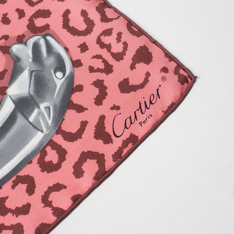 Cartier, a twill silk scarf.