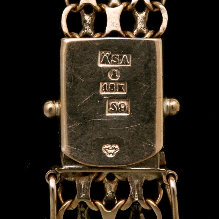 Bracelet 18k gold, 11,5 g, approx 19 x 1 cm.