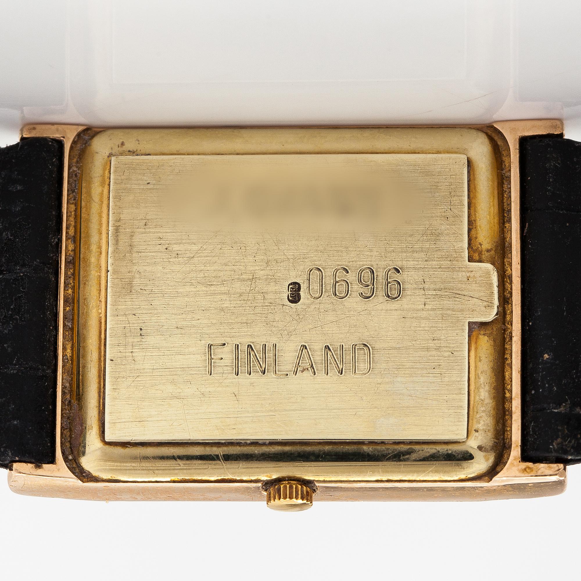 Björn Weckström, Rannekello "El dorado", 25 x 36 mm.