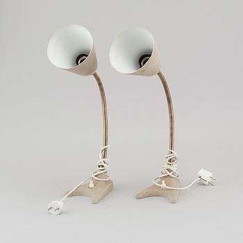 A pair of table / wall lamps by EWÅ, mid 20th century.