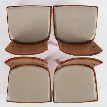 Axel Einar Hjorth, a set of ten stained pine "Lovö" chairs, Nordiska Kompaniet, Sweden, 1930s.