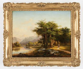 224. Edvard Bergh, Italian landscape.