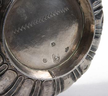 SKÅL, silver, barock/barockstil. Vikt ca 583 gr.