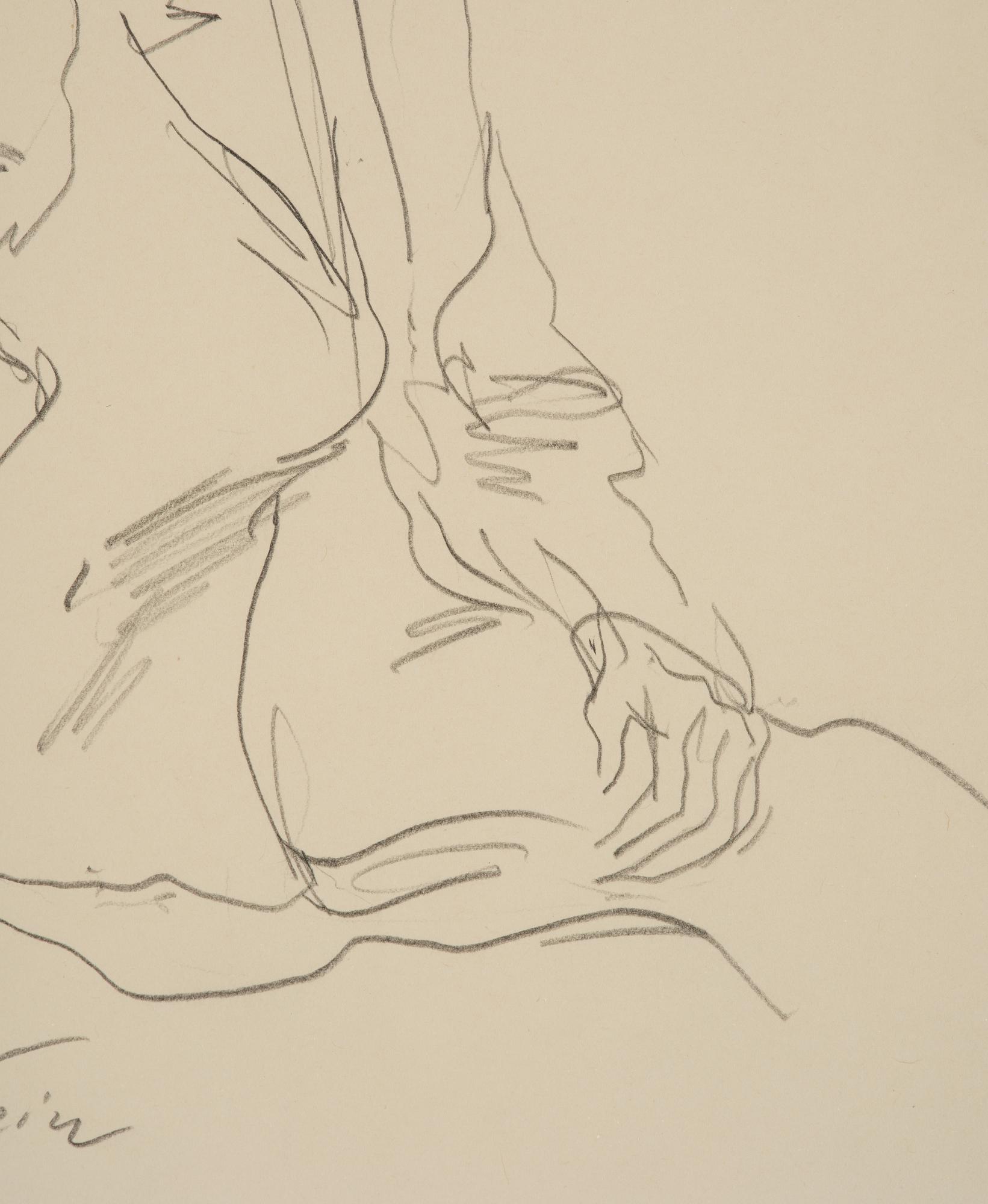 Lotte Laserstein, Seated woman in profile.