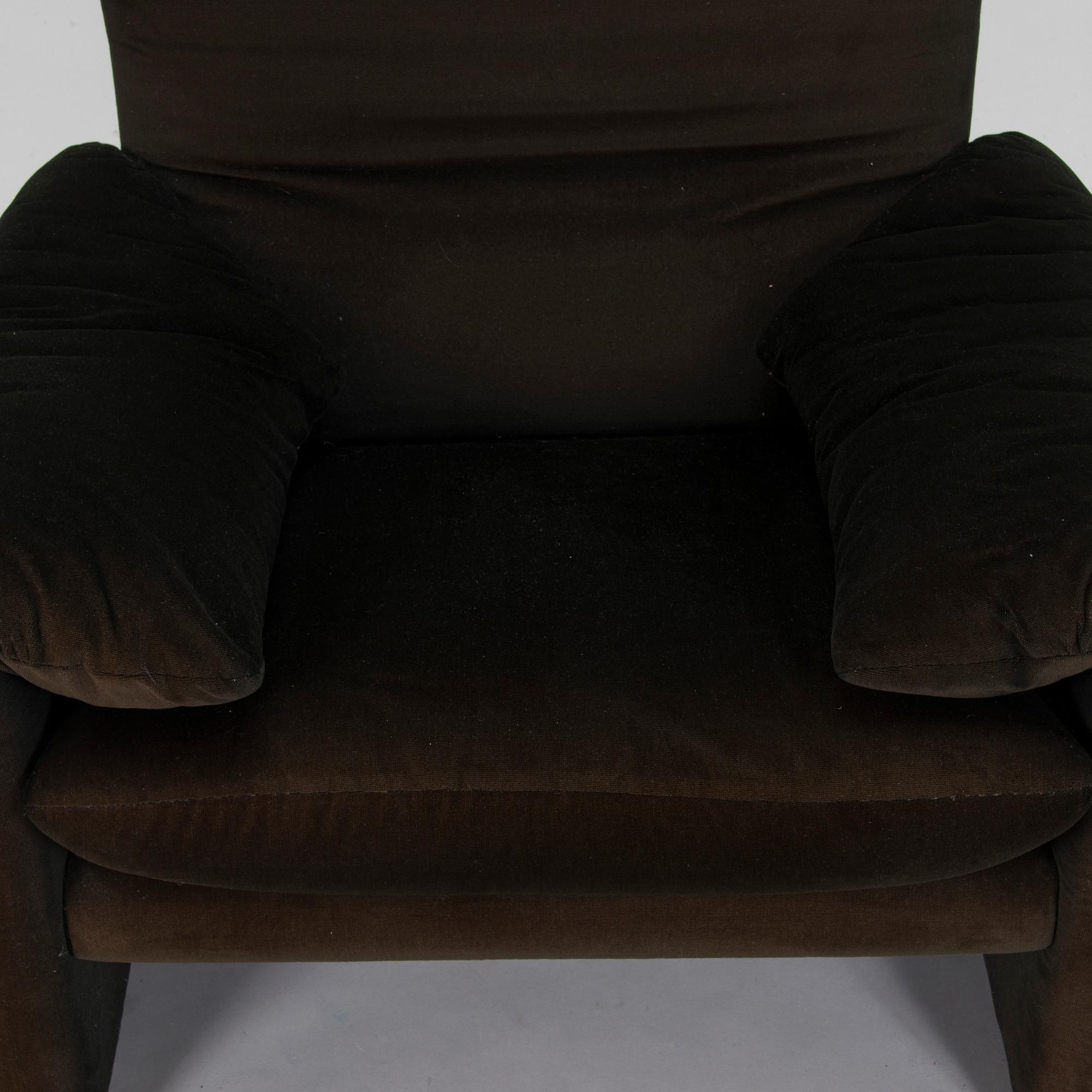 Vico Magistretti, A "Maralunga", armchair, Cassina, Italy.
