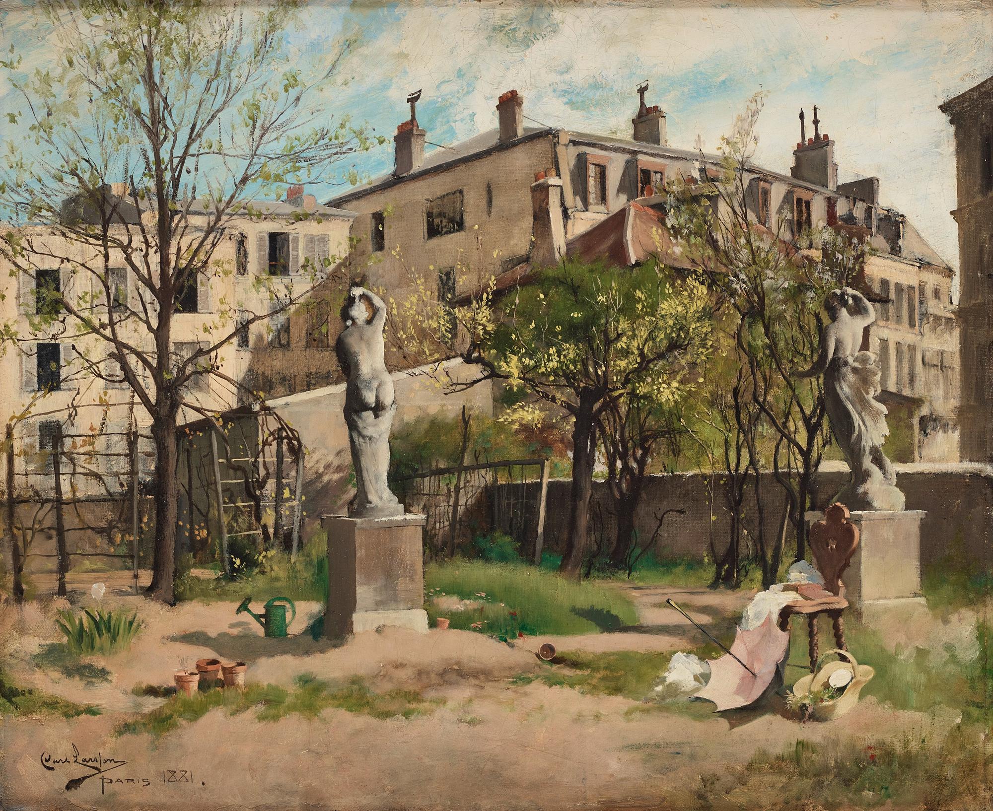 Carl Larsson, "I lövsprickningen".