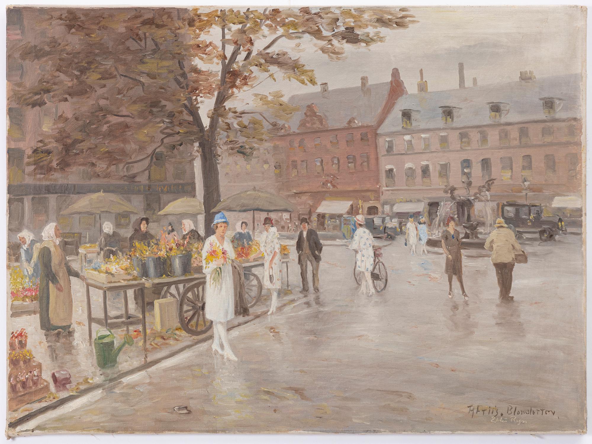 Theodor Friis, "Blomstertorv" "Efter regn".