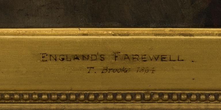 THOMAS BROOKS, oil on canvas, monogram signed 1864.