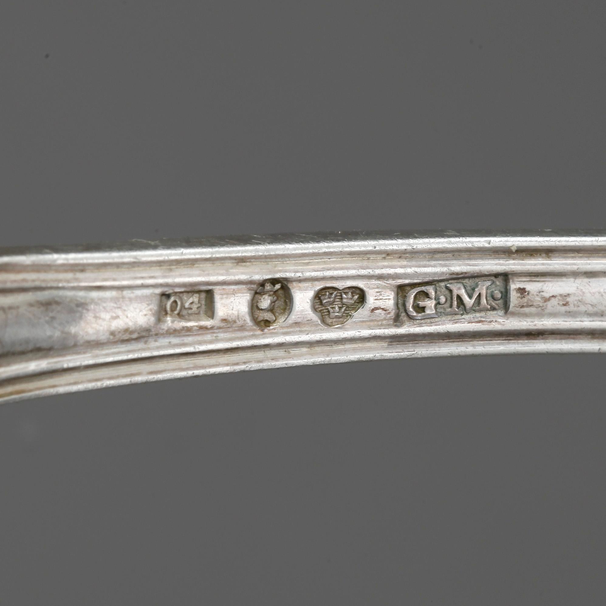 PARTI SILVER, 12 delar, mestadels Sverige, 1900-tal. Tot vikt 366 gram.