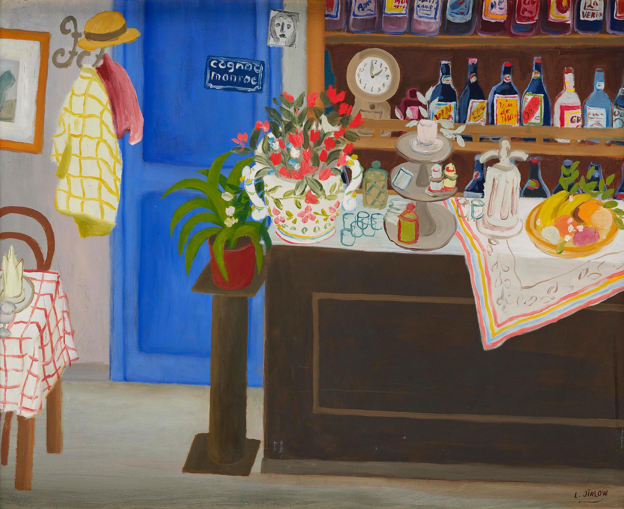 Lennart Jirlow, French bar interior.