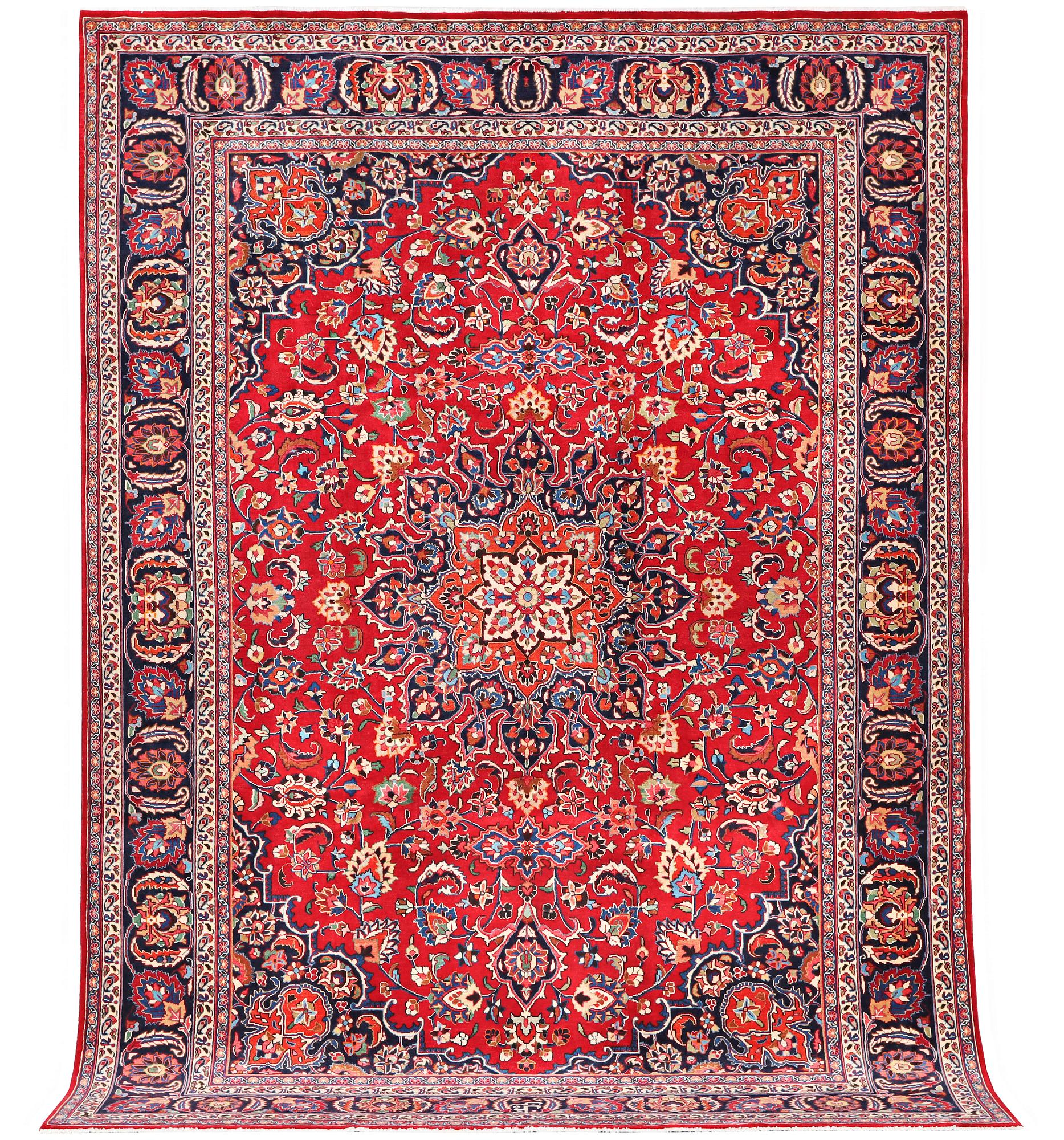 A Meshed carpet, c. 352 x 250 cm.