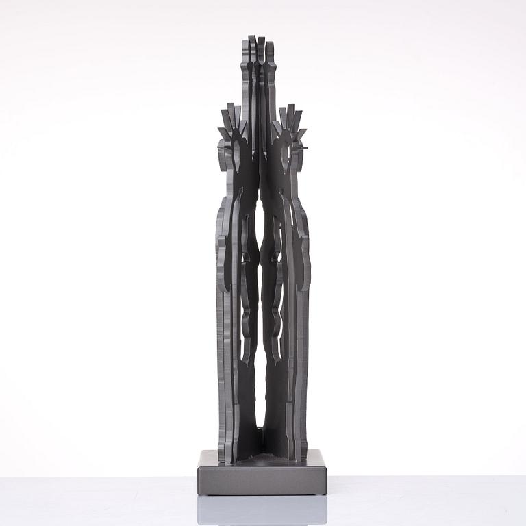 Arman, an iron sculpture, signed and numbered 76/80.
