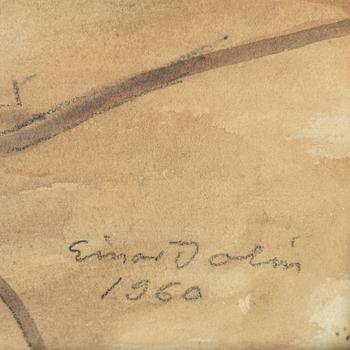 EINAR JOLIN, watercolour, signed and dated 1960.