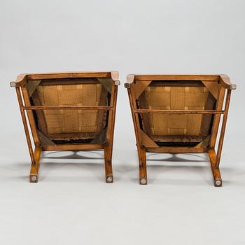 Six beech chairs from southern Jutland, Denmark, circa 1800.