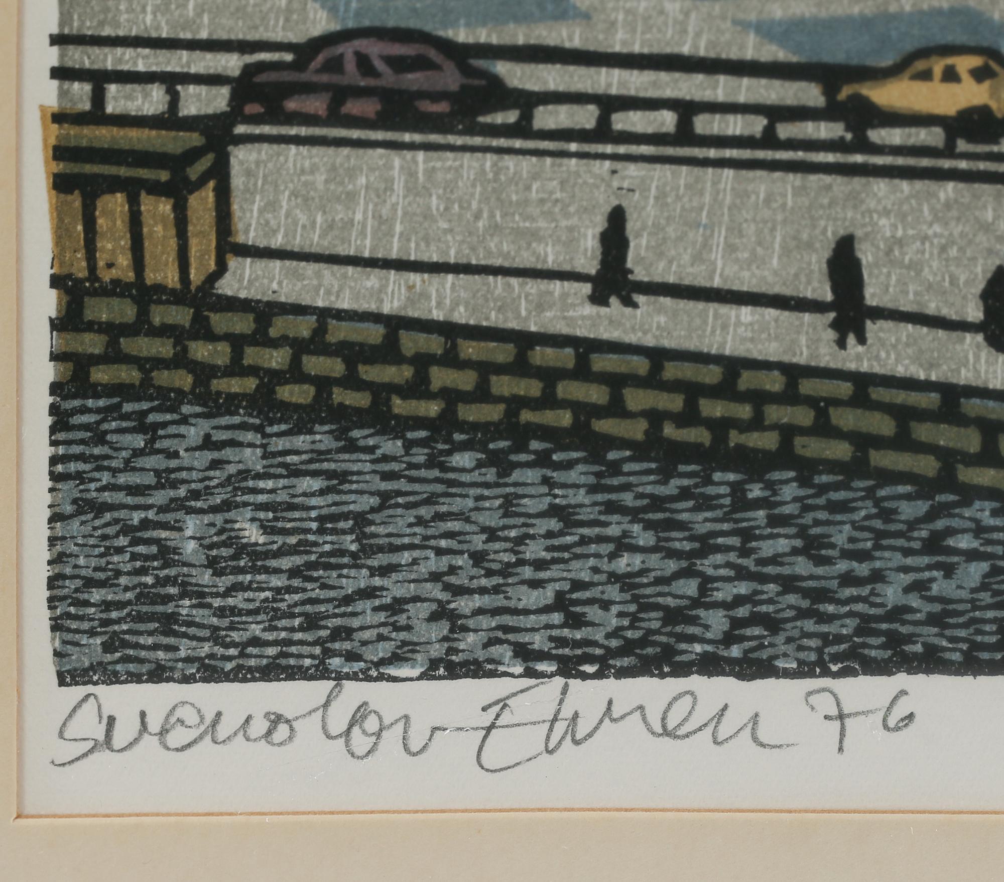 SVENOLOV EHRÉN, färglitografi, signerad, numrerad 344/360 och daterad -76.