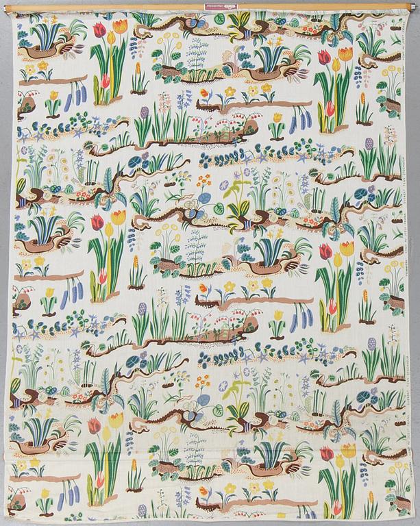 Josef Frank, ten 'Primavera' linen curtains, Svenskt Tenn.