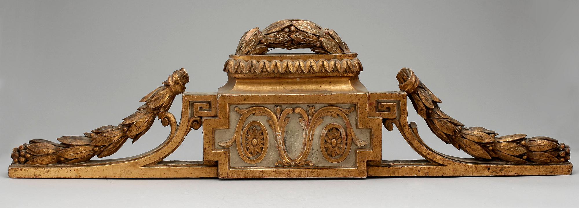 SPEGELÖVERSTYCKE, gustavianskt, 1700/1800-tal.