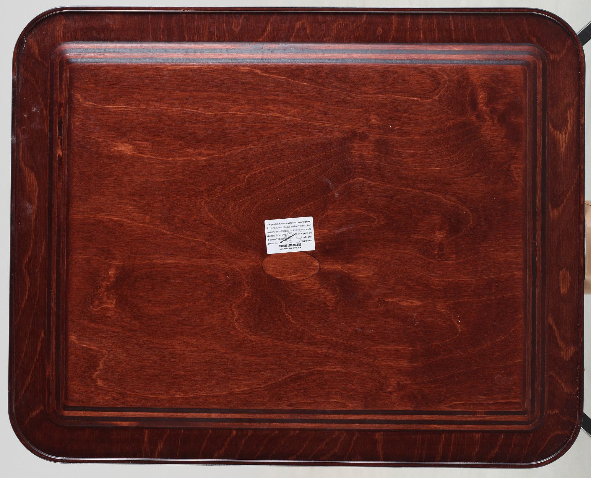 A Piero Fonasetti tray table, Milano, Italy.