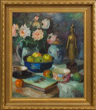 EDITH GERT, olja på duk, signerad.