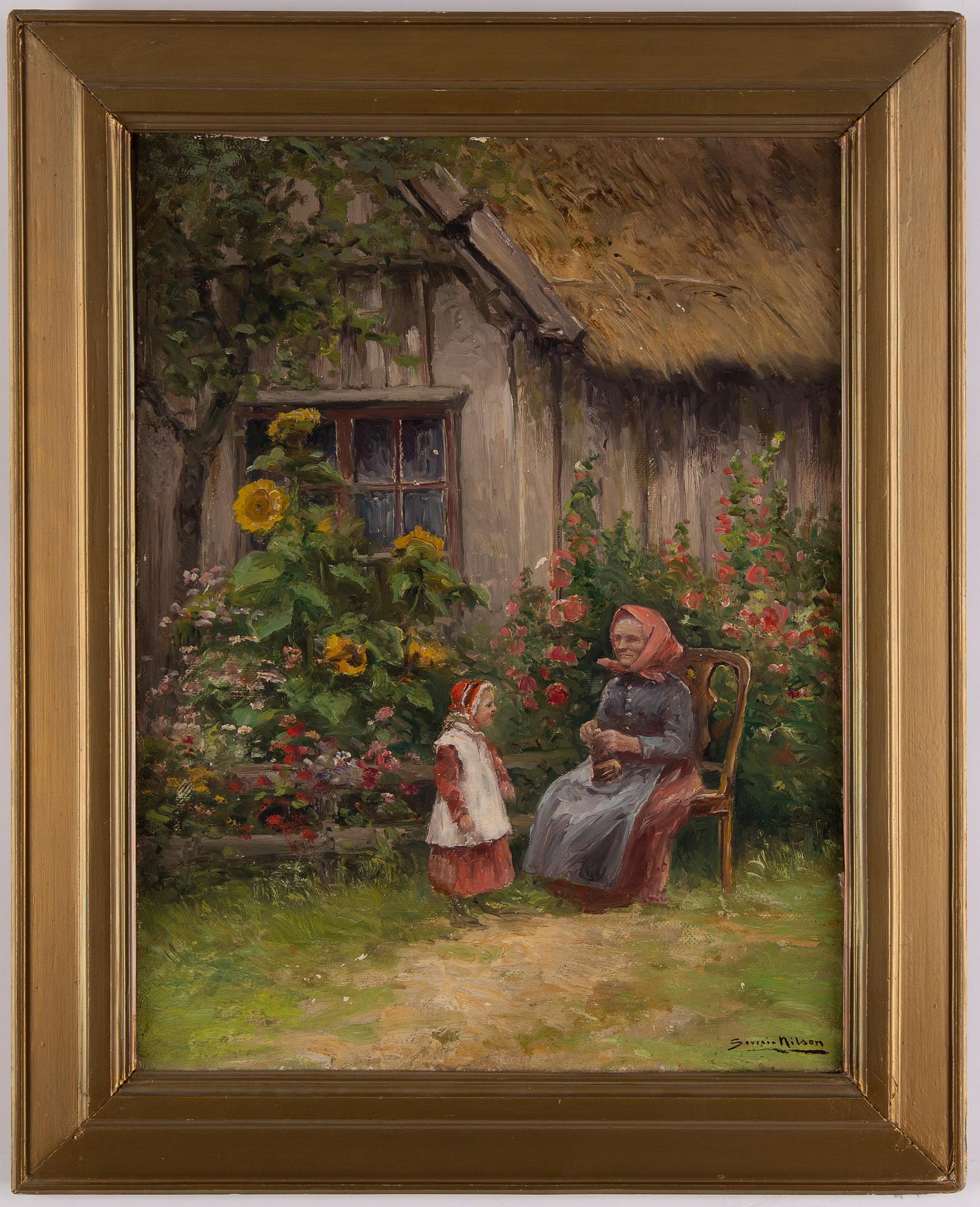 Severin Nilson, oil on canvas, signed.